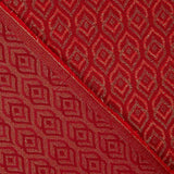 Loneta Jacquard Lágrima Lurex Rojo - Ribes y Casals