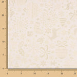 Loneta Jacquard Navidad Lurex Crudo - Ribes y Casals