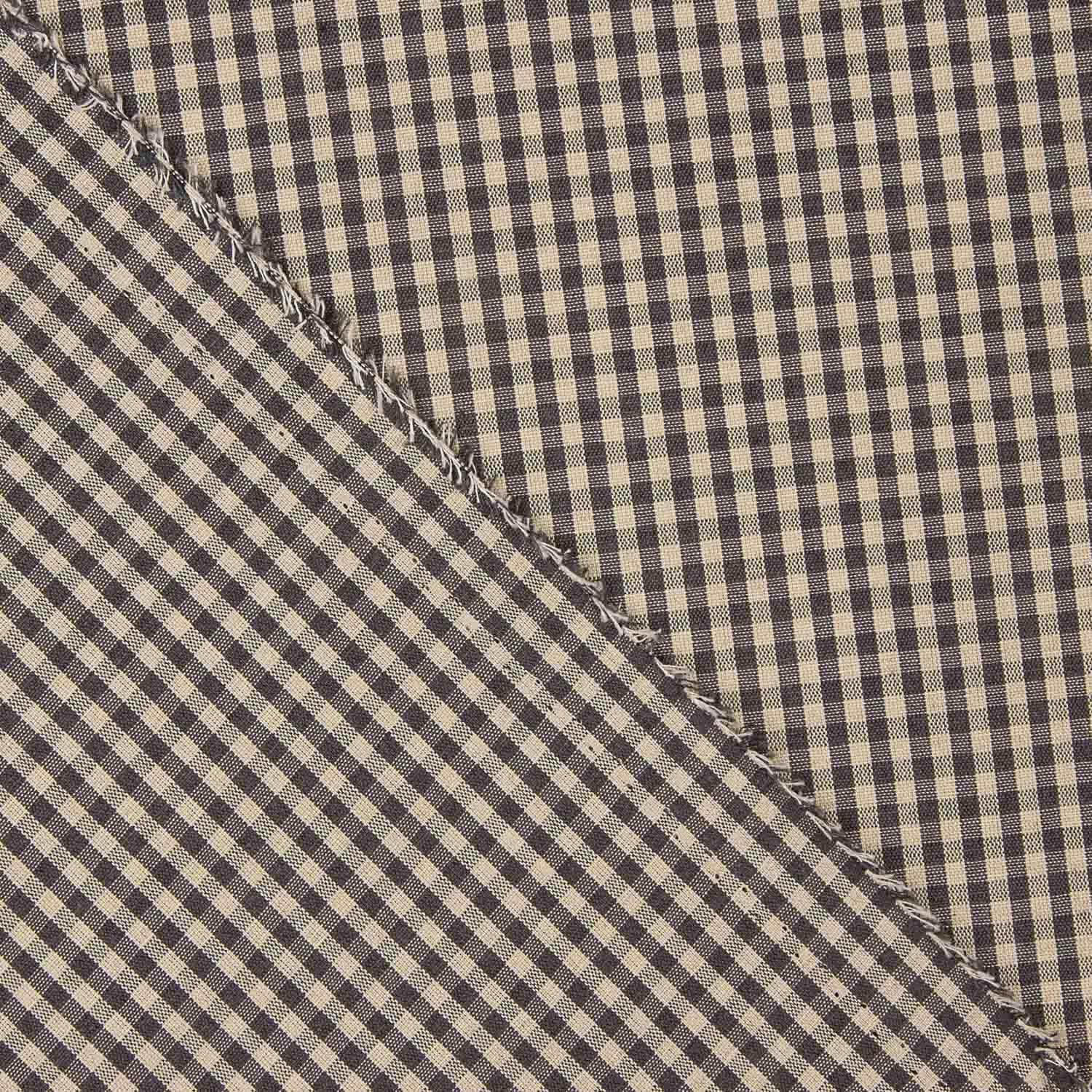 Vichy Algodón Gris Oscuro-Camel - Ribes y Casals