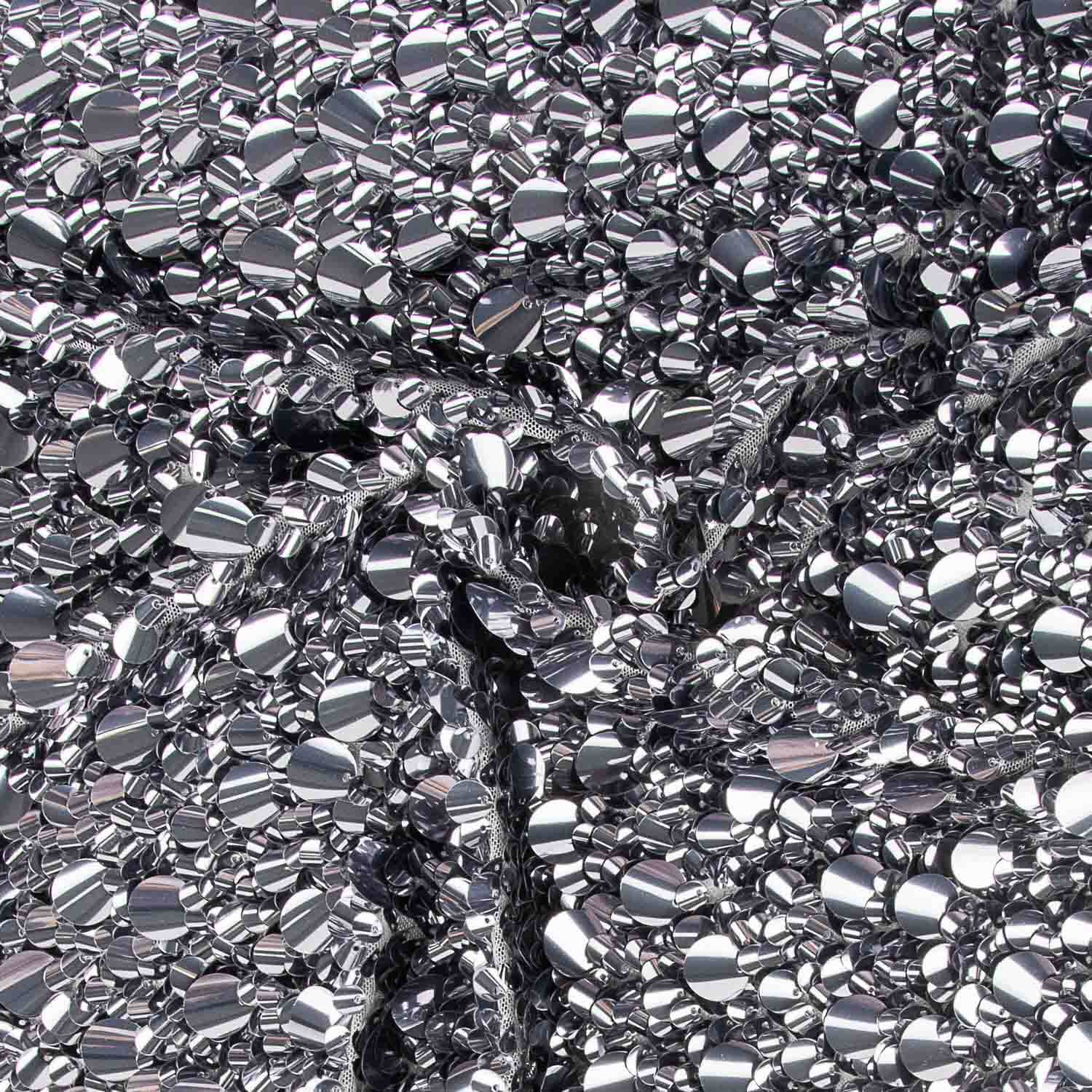 Lentejuela Lycra Conchas Plateado - Ribes y Casals