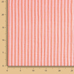 Muselina Doble Gasa Rayada Bicolor Rojos - Ribes y Casals