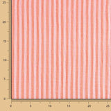 Muselina Doble Gasa Rayada Bicolor Rojos - Ribes y Casals