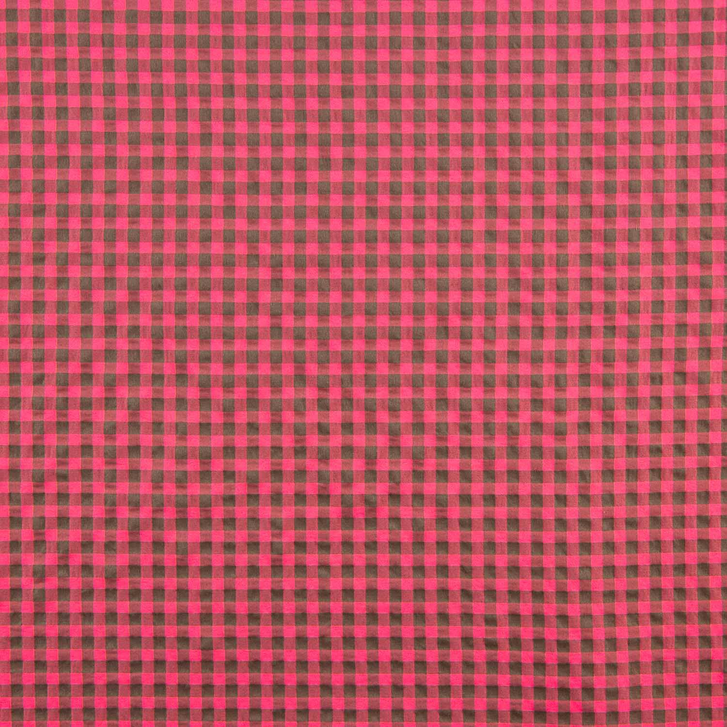 Seersucker Cuadros Vichy Rosa y Gris - Ribes y Casals