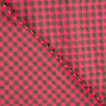 Seersucker Cuadros Vichy Rosa y Gris - Ribes y Casals