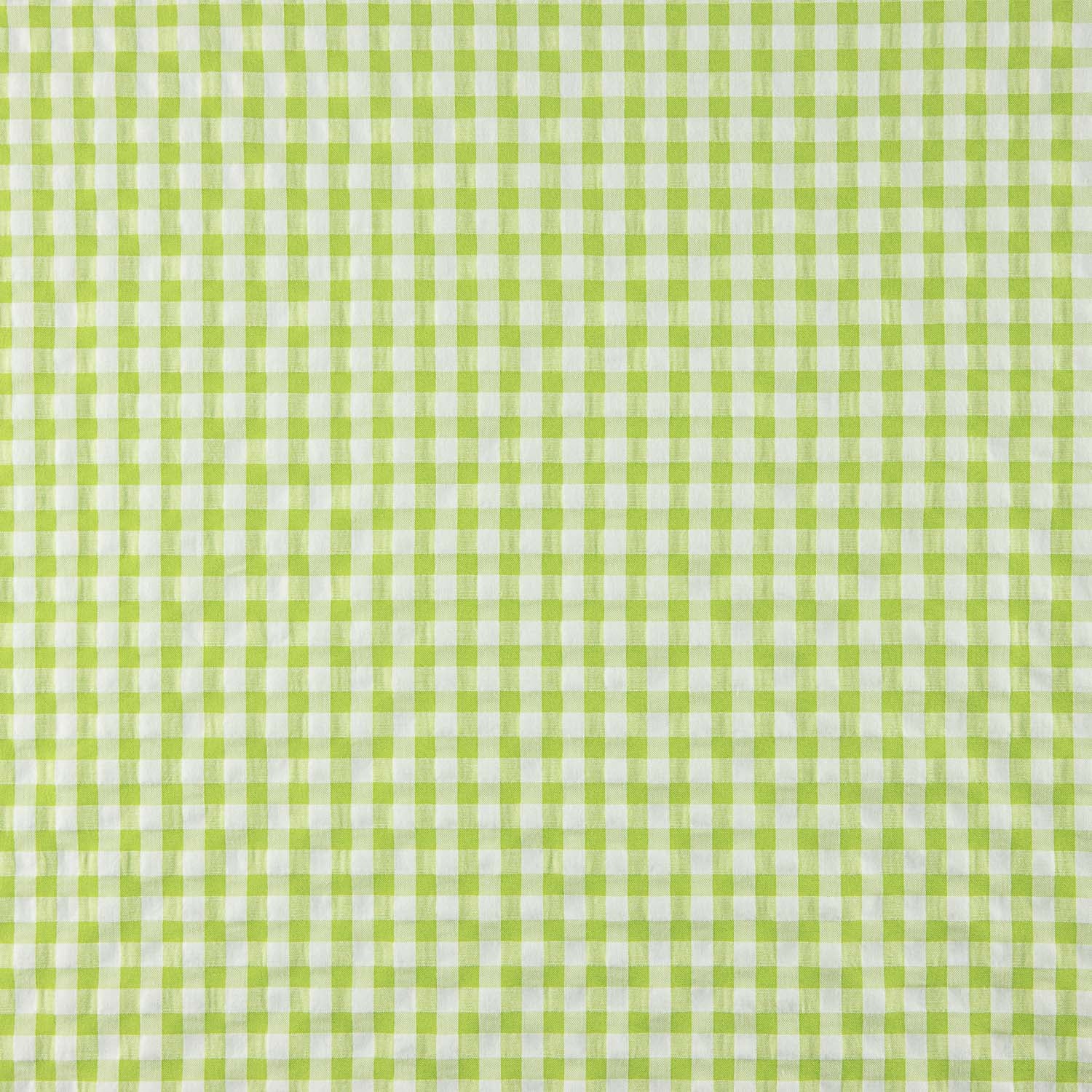Seersucker Cuadros Vichy Verde Lima - Ribes y Casals