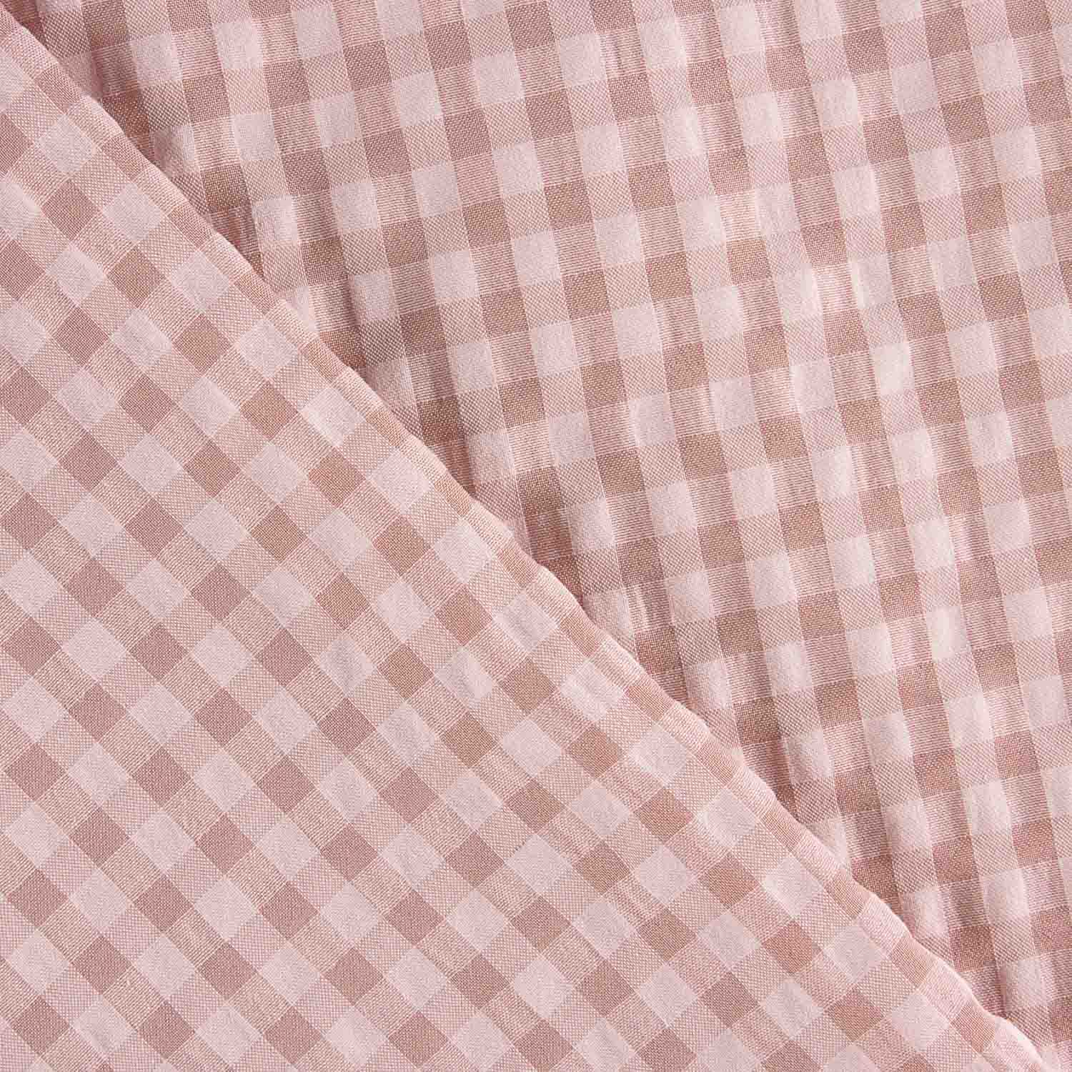 Seersucker Cuadros Vichy Rosa - Ribes y Casals