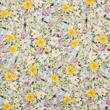 Crepé Lino y Viscosa Estampado Floral Amarillo - Ribes y Casals