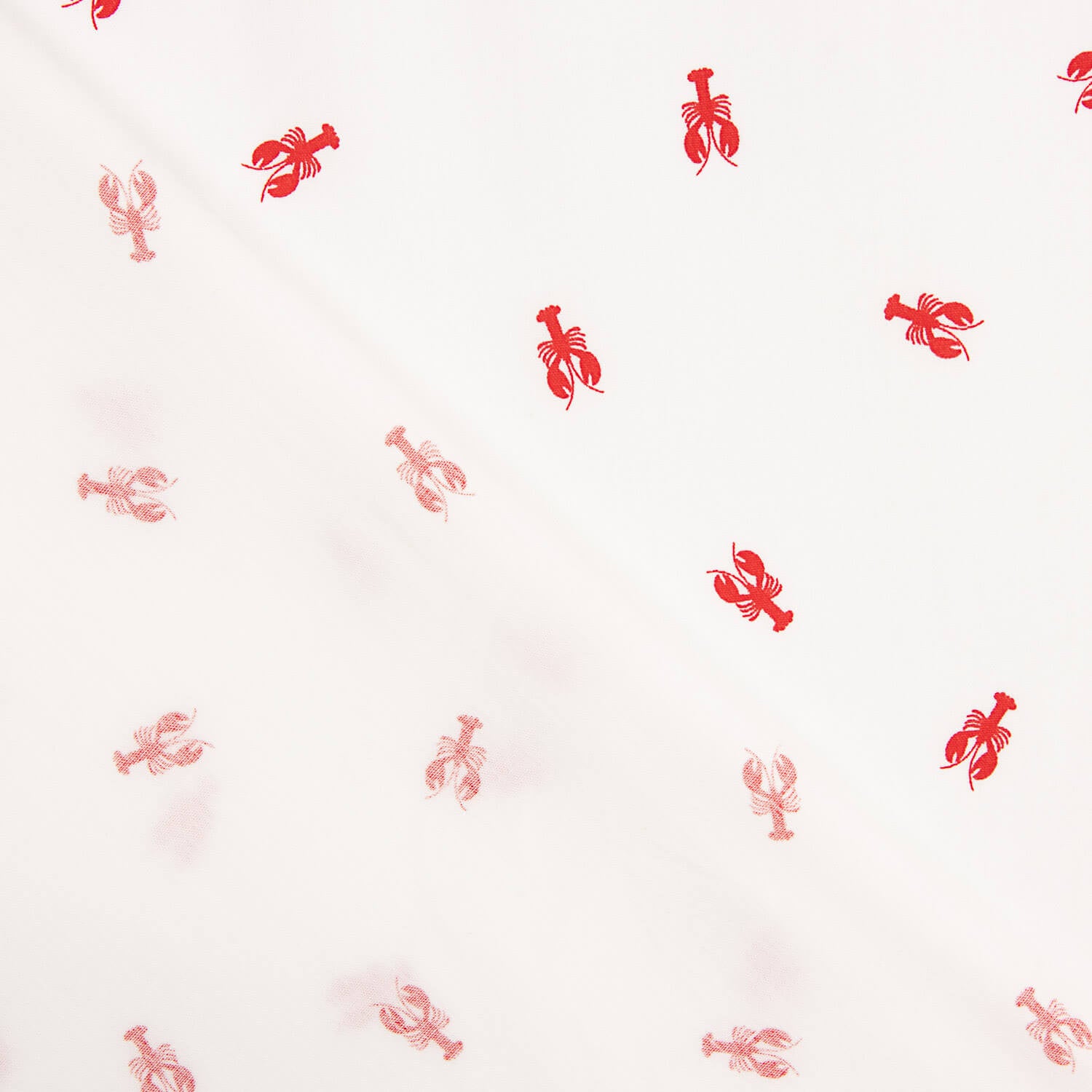 Popelín Algodón Estampado Langostas Rojas - Ribes y Casals