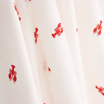 Popelín Algodón Estampado Langostas Rojas - Ribes y Casals