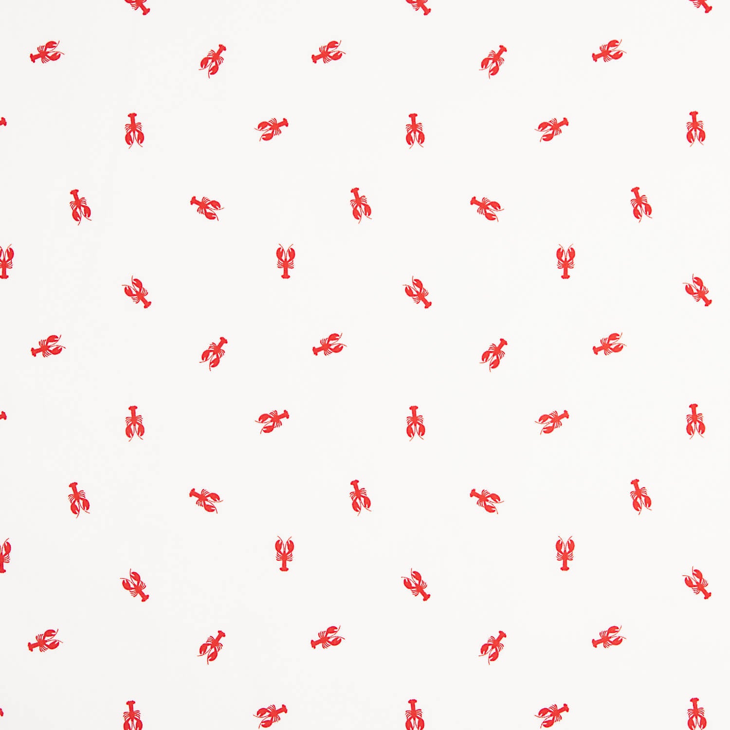 Popelín Algodón Estampado Langostas Rojas - Ribes y Casals