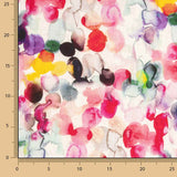 Lino con Viscosa Estampado Abstracto Multicolor - Ribes y Casals