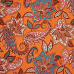 Punto Viscosa Paisley Bohemio Naranja - Ribes y Casals