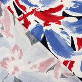 Punto Viscosa Floral Marinero Azul y Rojo - Ribes y Casals