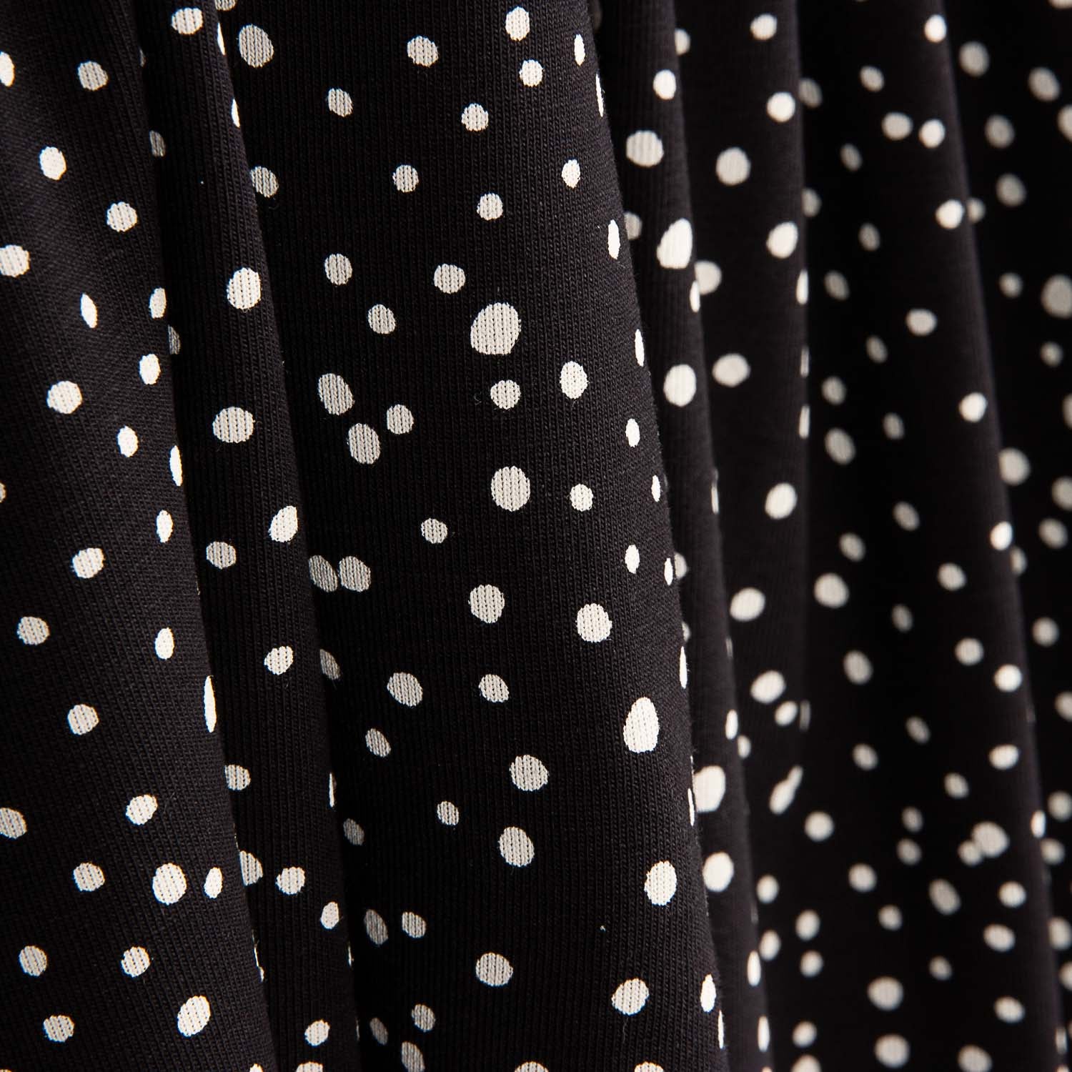 Punto Algodón Snowy Negro - Ribes y Casals