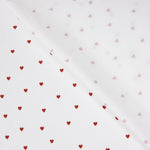 Punto Algodón Mini Hearts Ivory - Ribes y Casals
