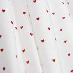 Punto Algodón Mini Hearts Ivory - Ribes y Casals
