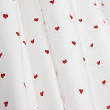 Punto Algodón Mini Hearts Ivory - Ribes y Casals