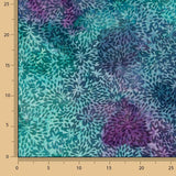 Punto Algodón Batik Verde y Morado - Ribes y Casals