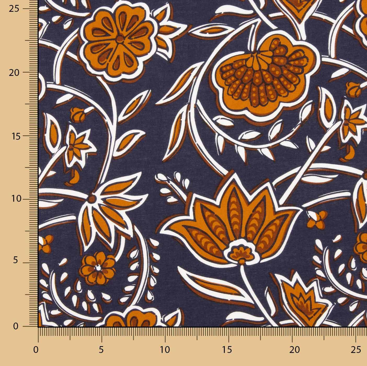 Popelín Algodón Jaipur Teja - Ribes y Casals