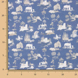 Percal Estampado Silke Azul - Ribes y Casals