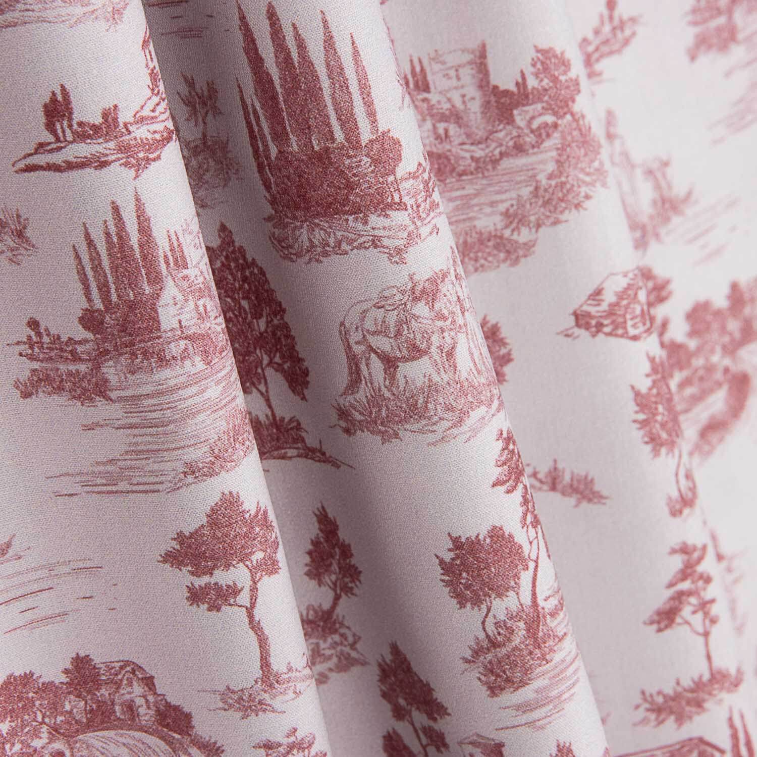 Percal Estampado Silke Rojo - Ribes y Casals