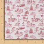 Percal Estampado Silke Rojo - Ribes y Casals