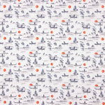 Percal Estampado Yong Rojo - Ribes y Casals