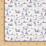 Percal Estampado Yong Rojo - Ribes y Casals