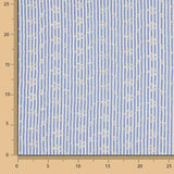 Algodón Bordada Rayas Azules - Ribes y Casals
