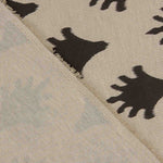 Loneta Algodón Estampado Abstracto Negro - Ribes y Casals