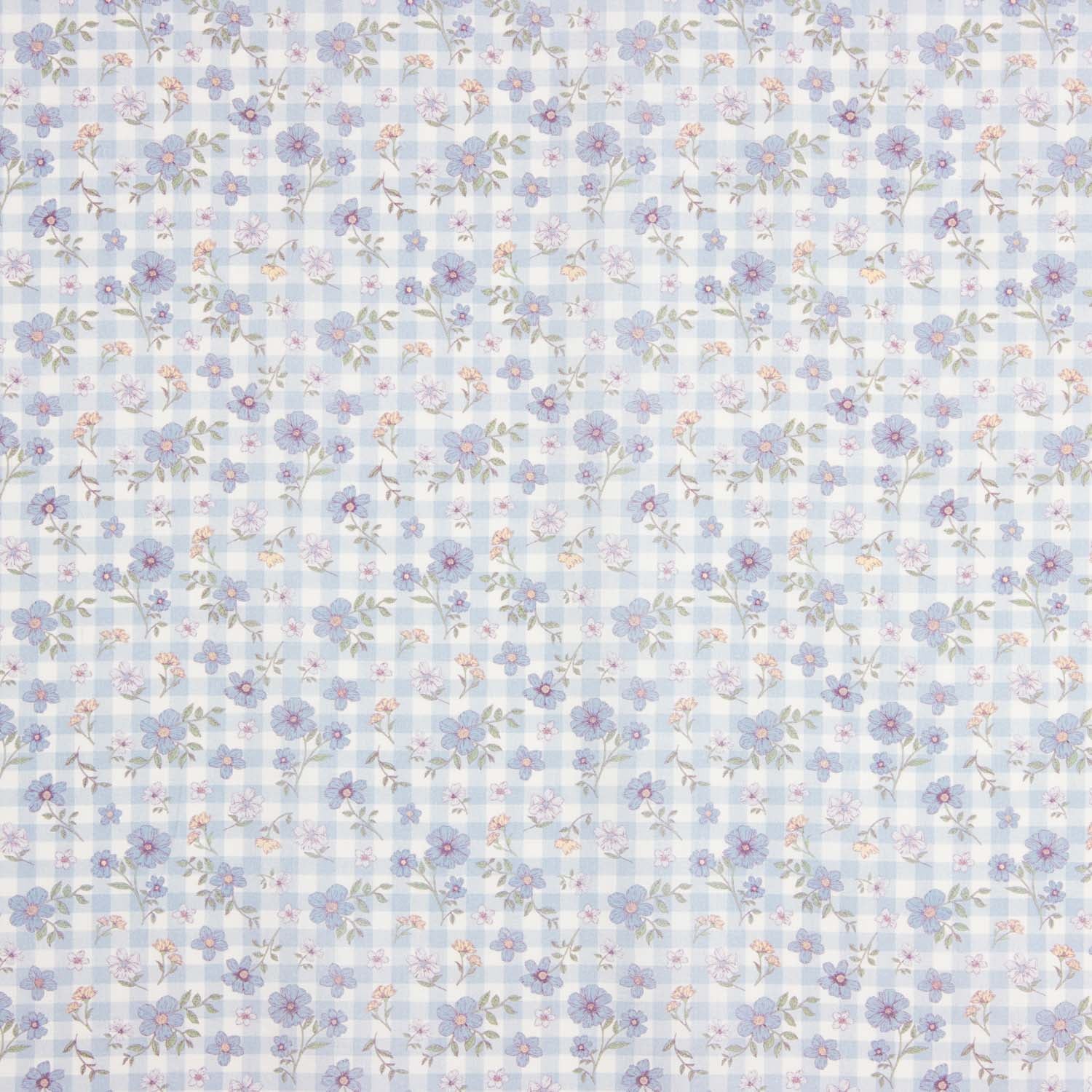 Popelín Algodón Blue Cottage Meadow - Ribes y Casals