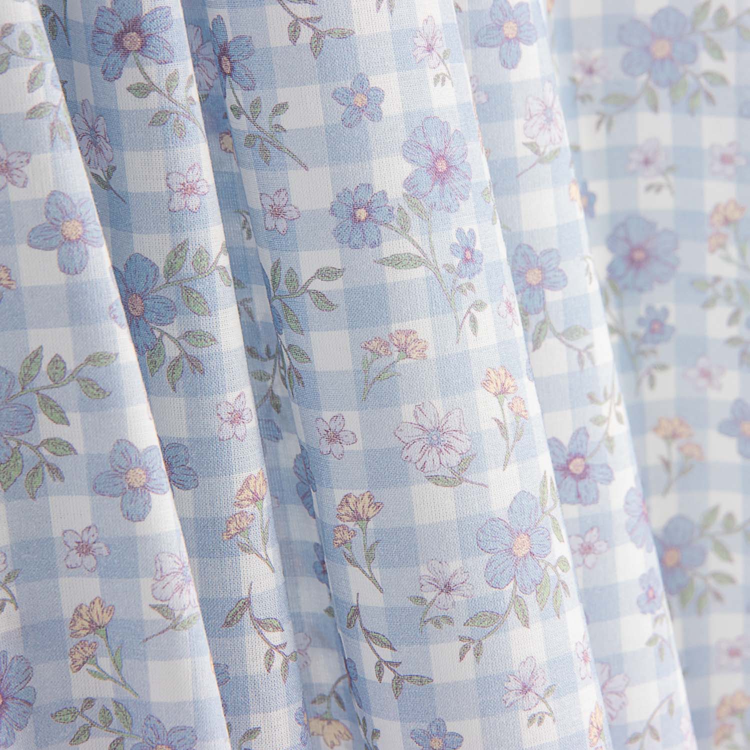 Popelín Algodón Blue Cottage Meadow - Ribes y Casals