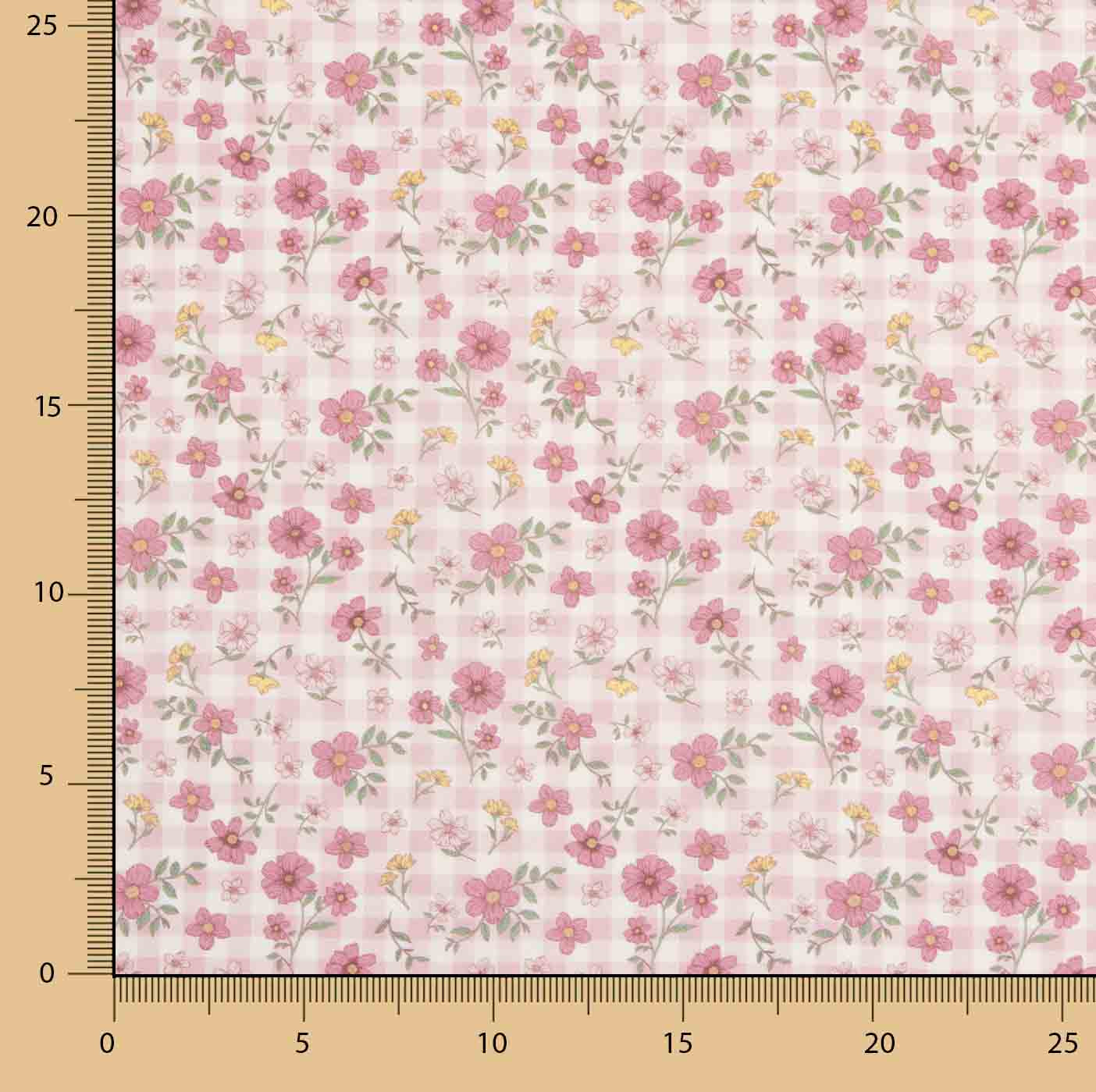 Popelín Algodón Pink Cottage Meadow - Ribes y Casals