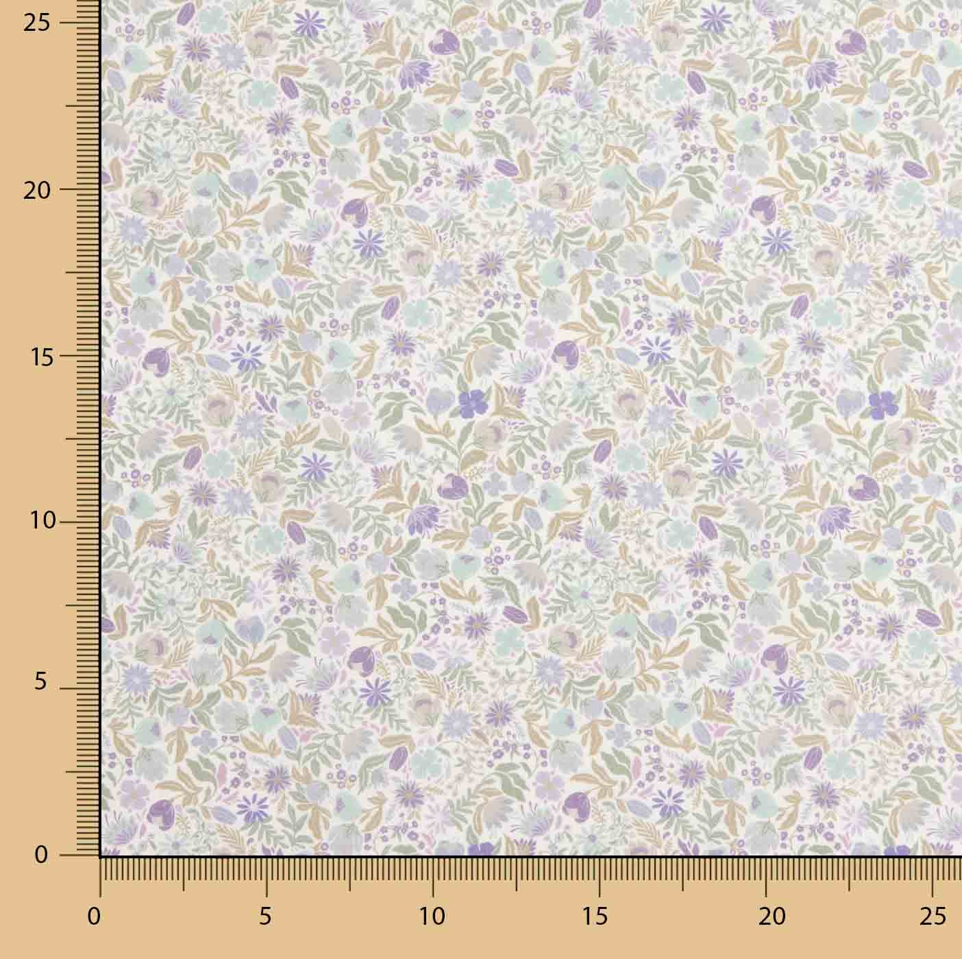 Popelín Algodón Vintage Lavender Garden - Ribes y Casals