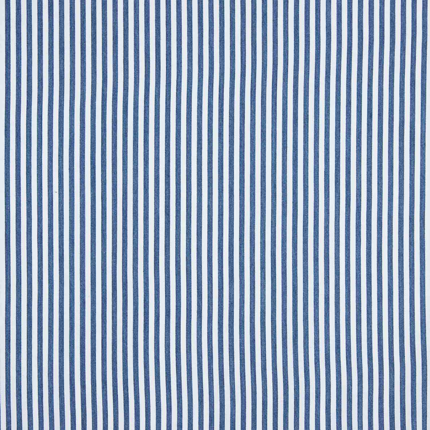 Sarga Fina Algodón Rayas Azul Marino - Ribes y Casals