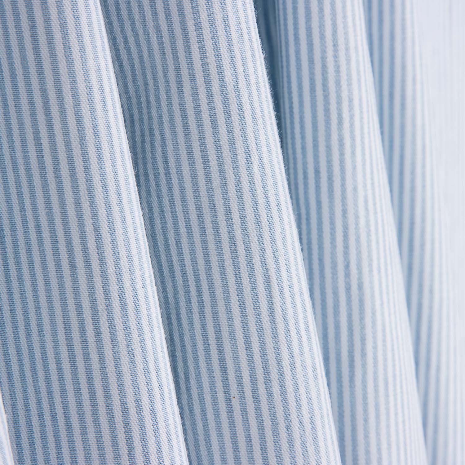 Sarga Fina Algodón Rayas Mini Azul Claro - Ribes y Casals