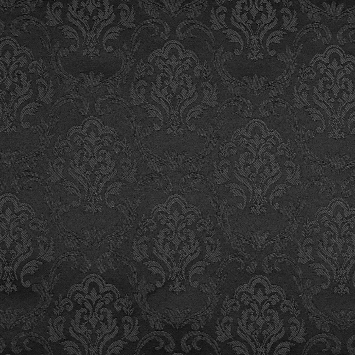 Loneta Jacquard Pompeya Negro - Ribes y Casals