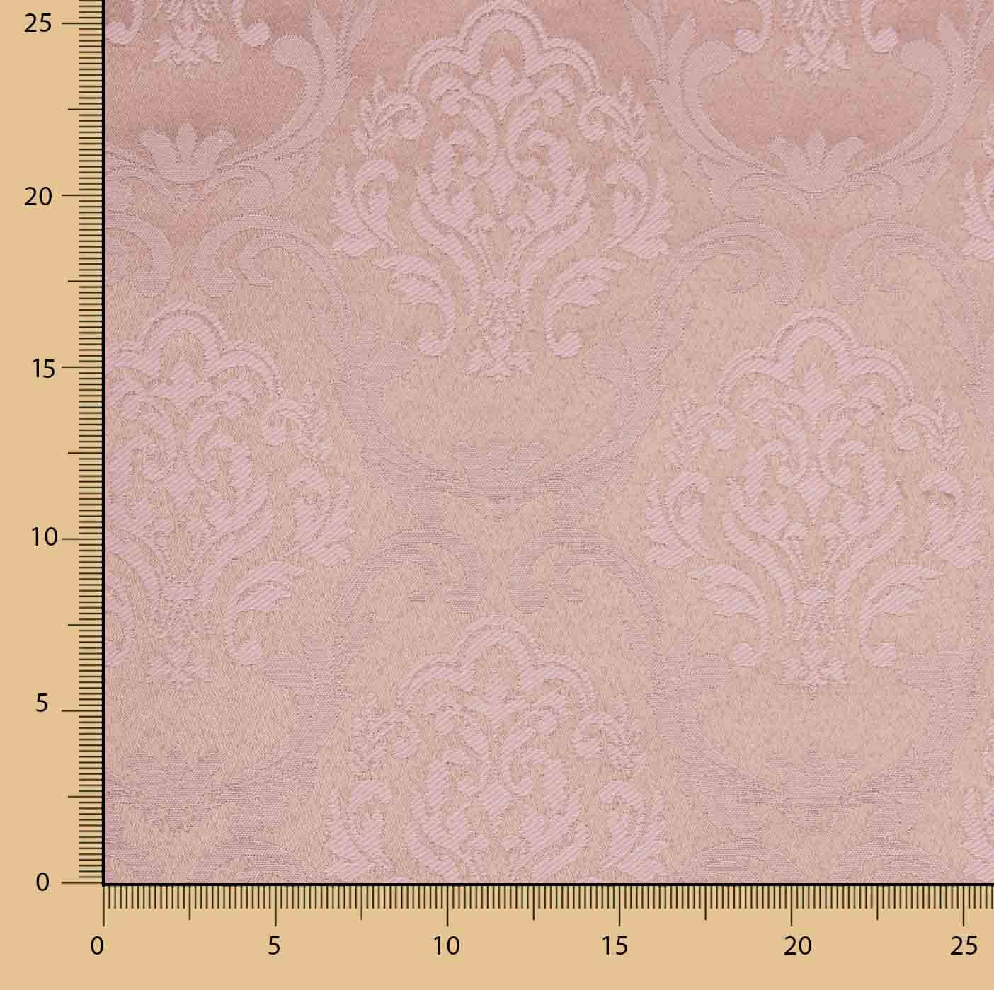 Loneta Jacquard Pompeya Rosa Ruibarbo - Ribes y Casals