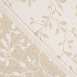 Jacquard Hogar Reversible Hojas Beige - Ribes y Casals