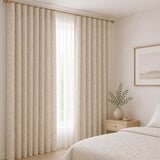 Jacquard Hogar Reversible Hojas Beige - Ribes y Casals