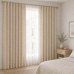 Jacquard Hogar Reversible Blanco y Natural con Lino - Ribes y Casals