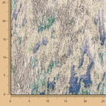 Brocado Lurex Estampado Abstracto Verde Azul - Ribes y Casals