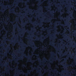 Brocado Azul Marino Relieve Floral - Ribes y Casals