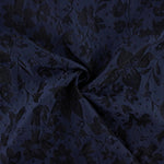 Brocado Azul Marino Relieve Floral - Ribes y Casals