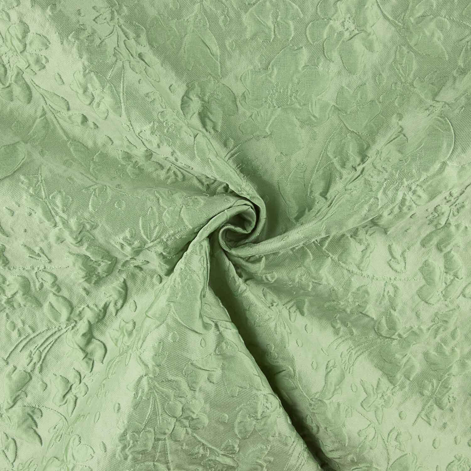 Brocado Verde Relieve Floral - Ribes y Casals