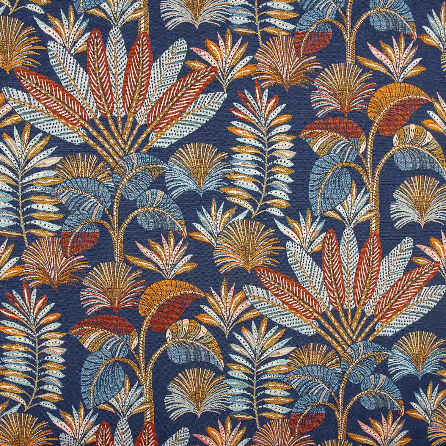 Gobelino Hojas Exóticas Fondo Azul - Ribes y Casals