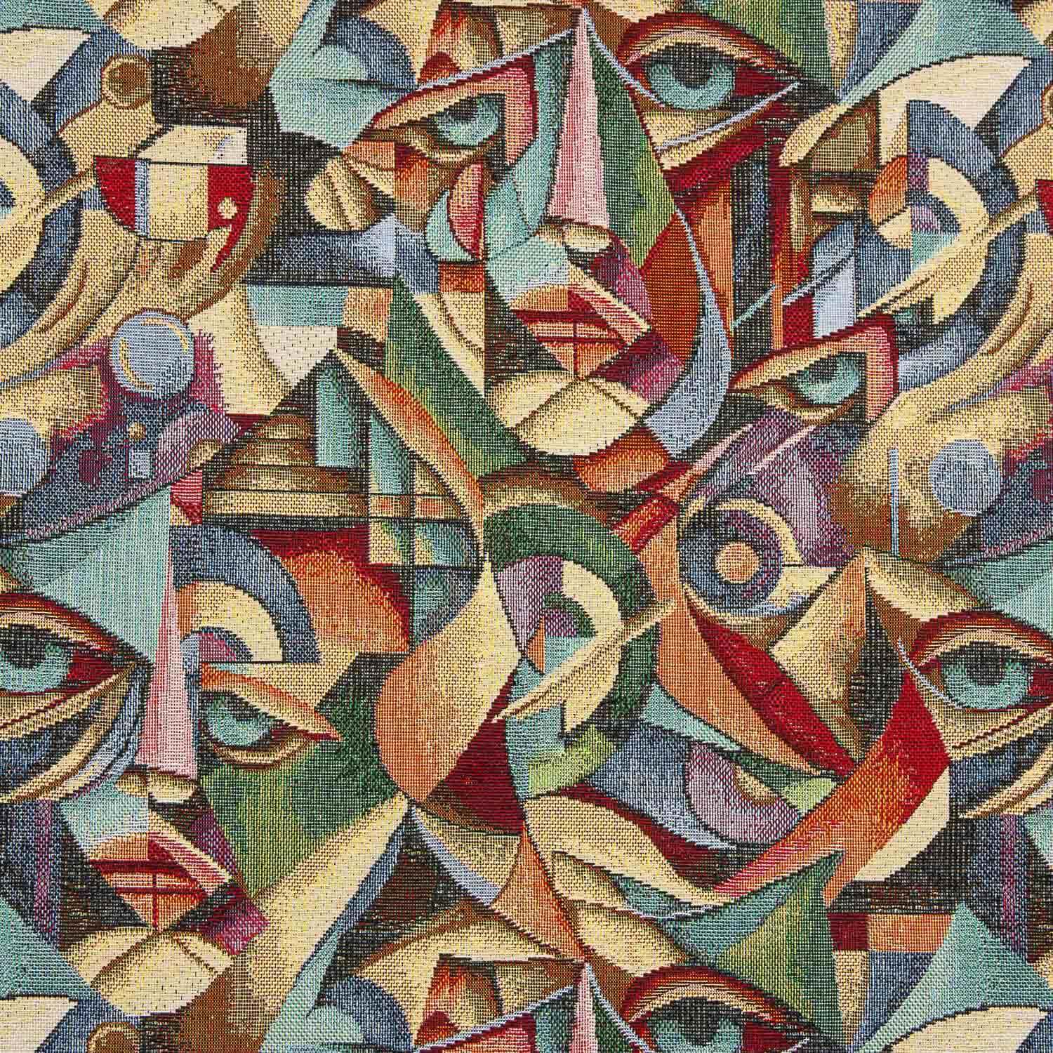 Gobelino Estampado Abstracto Cubista - Ribes y Casals