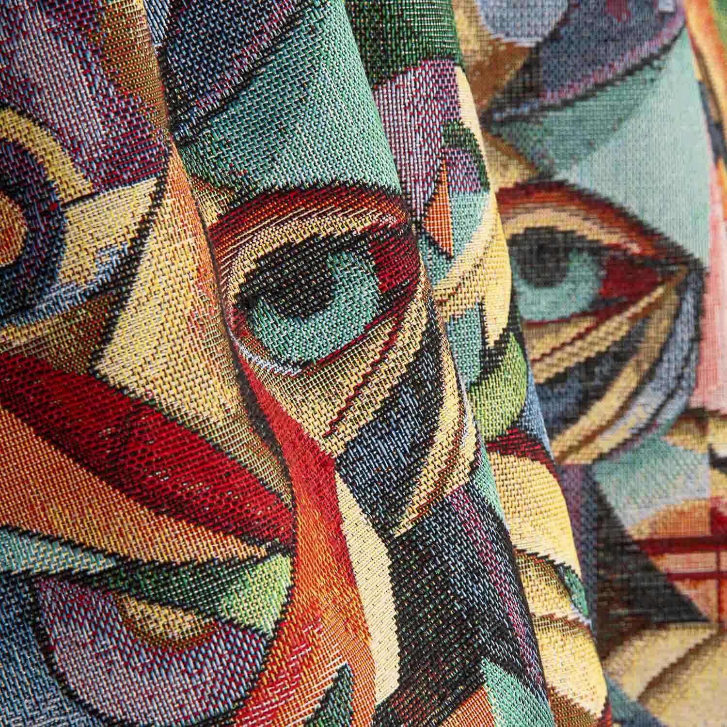 Gobelino Estampado Abstracto Cubista - Ribes y Casals