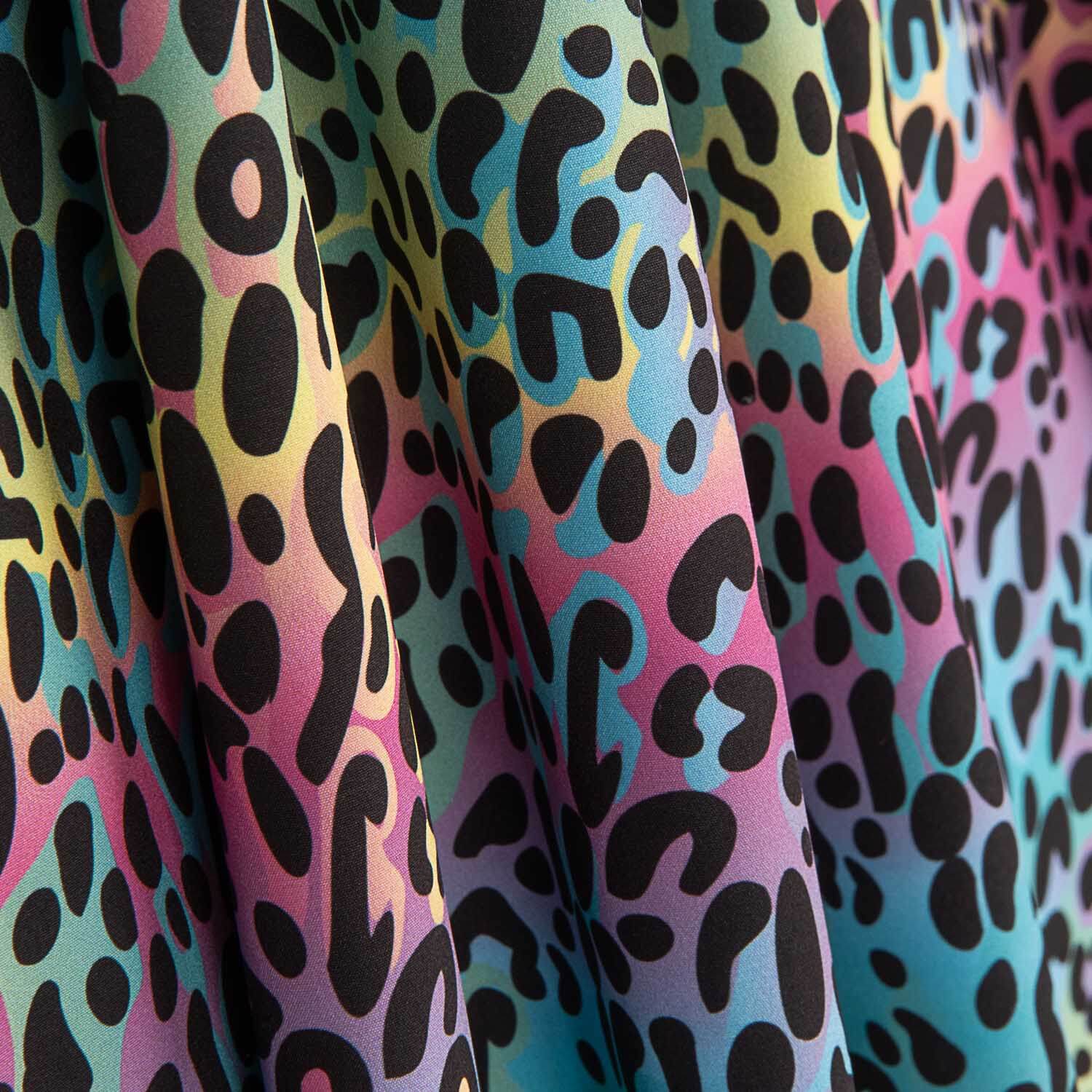 Fibra Técnica Sorona Estampado Animal Print Neón - Ribes y Casals