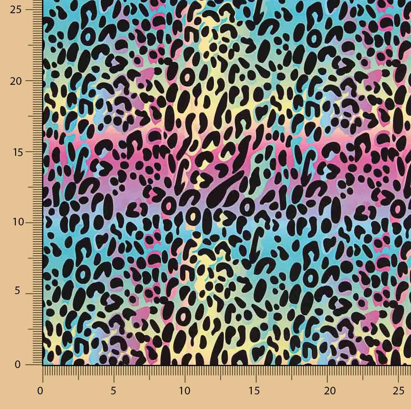 Fibra Técnica Sorona Estampado Animal Print Neón - Ribes y Casals